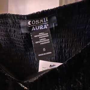 Cosmic Aura Black Velvet Top